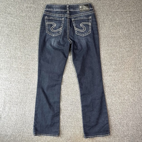 Silver Jeans Suki High Slim Boot Women's W26 (26x28)‎ Dark Wash Y2K Western - Picture 4 of 6